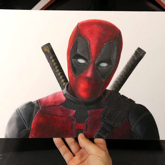 Dibujo original Deadpool realista (película 2024)