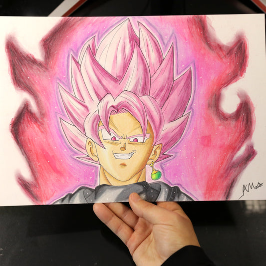 Dibujo original Goku Black Rose