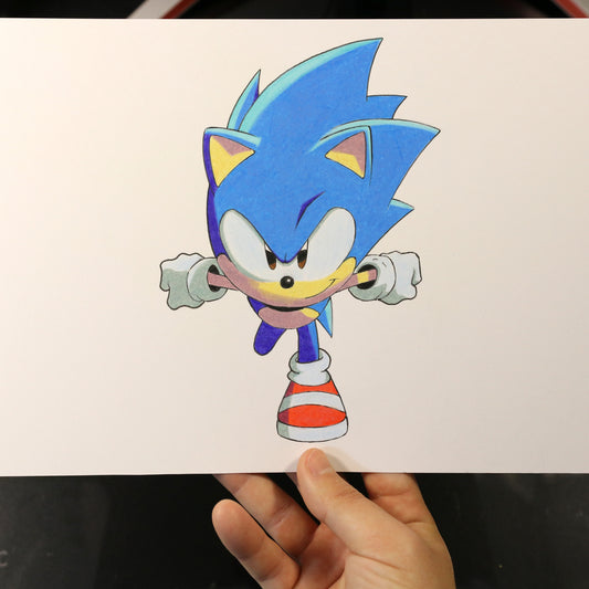 Dibujo original Sonic