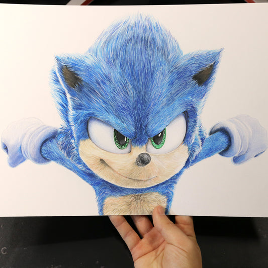 Dibujo original Sonic Realista