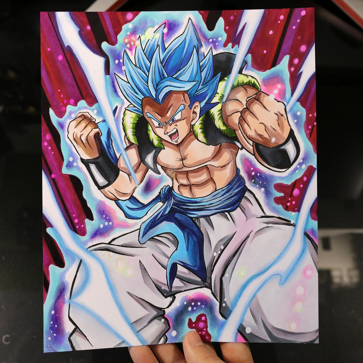 Dibujo original Gogeta SSJ Blue