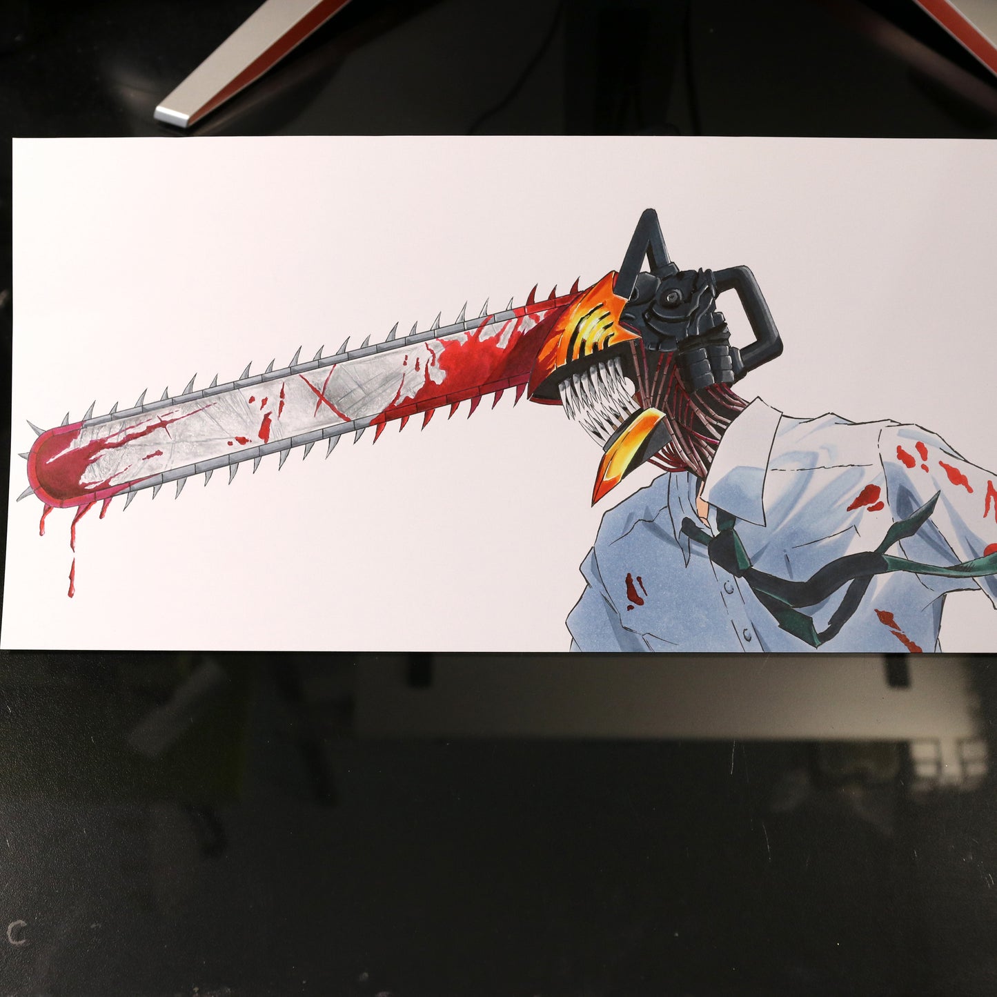 Dibujo original Denji de Chainsaw Man