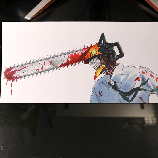 Dibujo original Denji de Chainsaw Man
