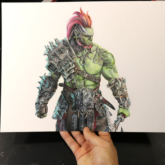 Dibujo original Orco de Raid: Shadow Legends