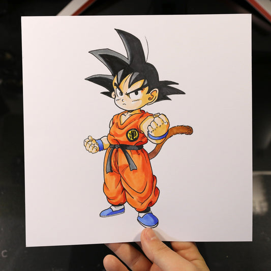 Dibujo original Goku niño
