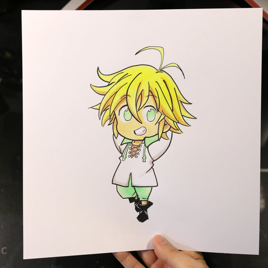 Dibujo original Meliodas Chibi