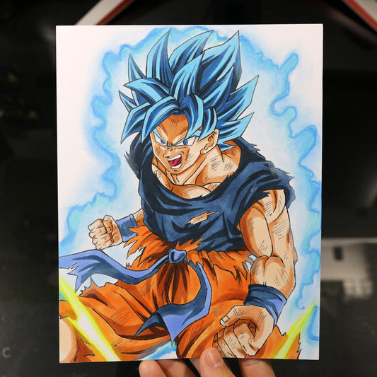 Dibujo original Goku SSJ Blue