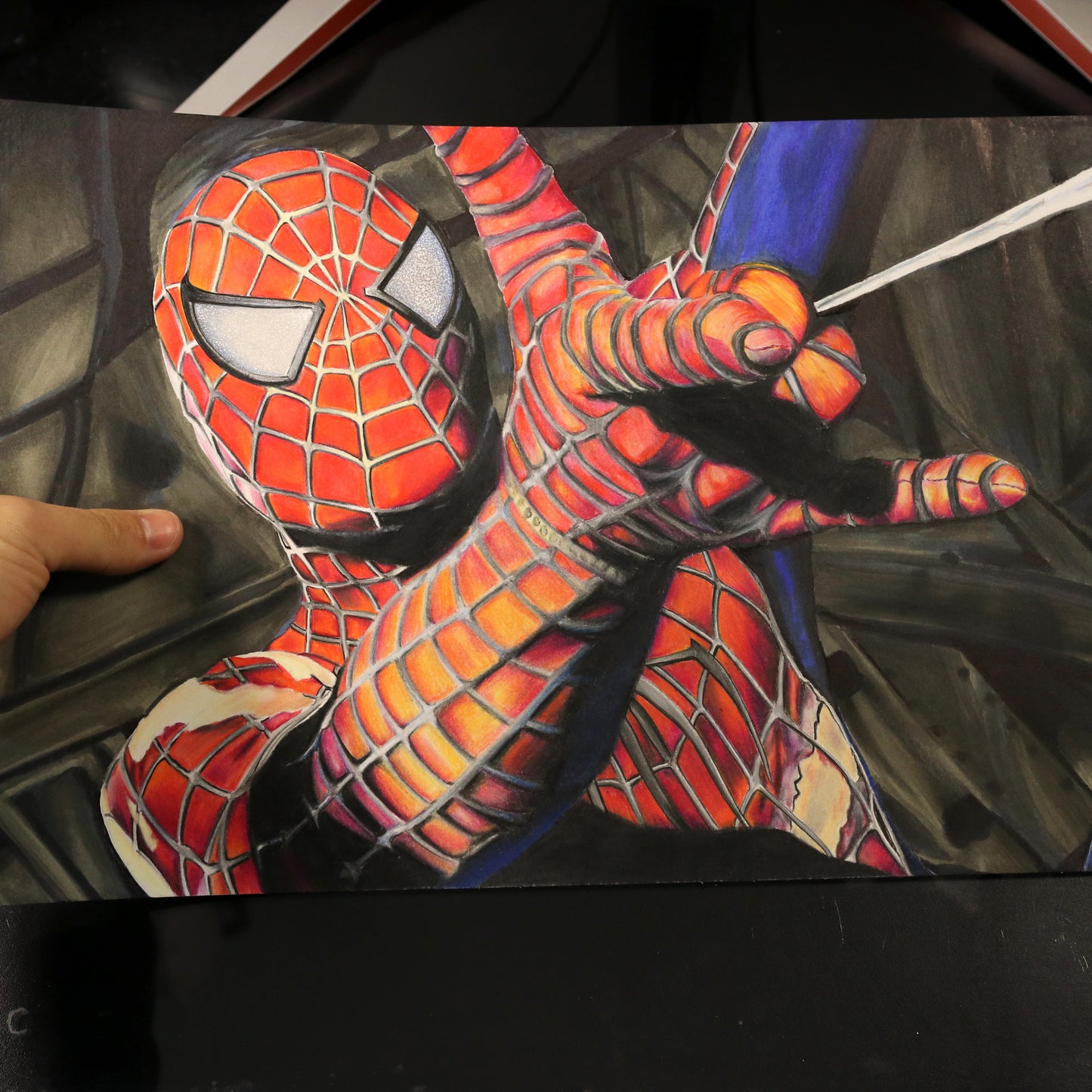 Dibujo original Spiderman realista
