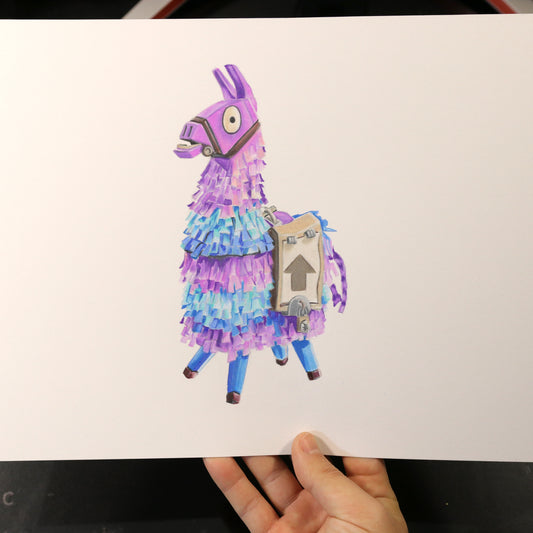 Dibujo original Llama Fortnite