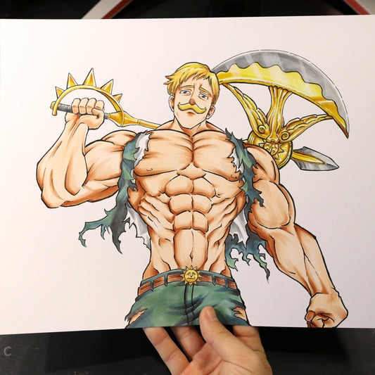 Dibujo original Escanor (7 pecados capitales)