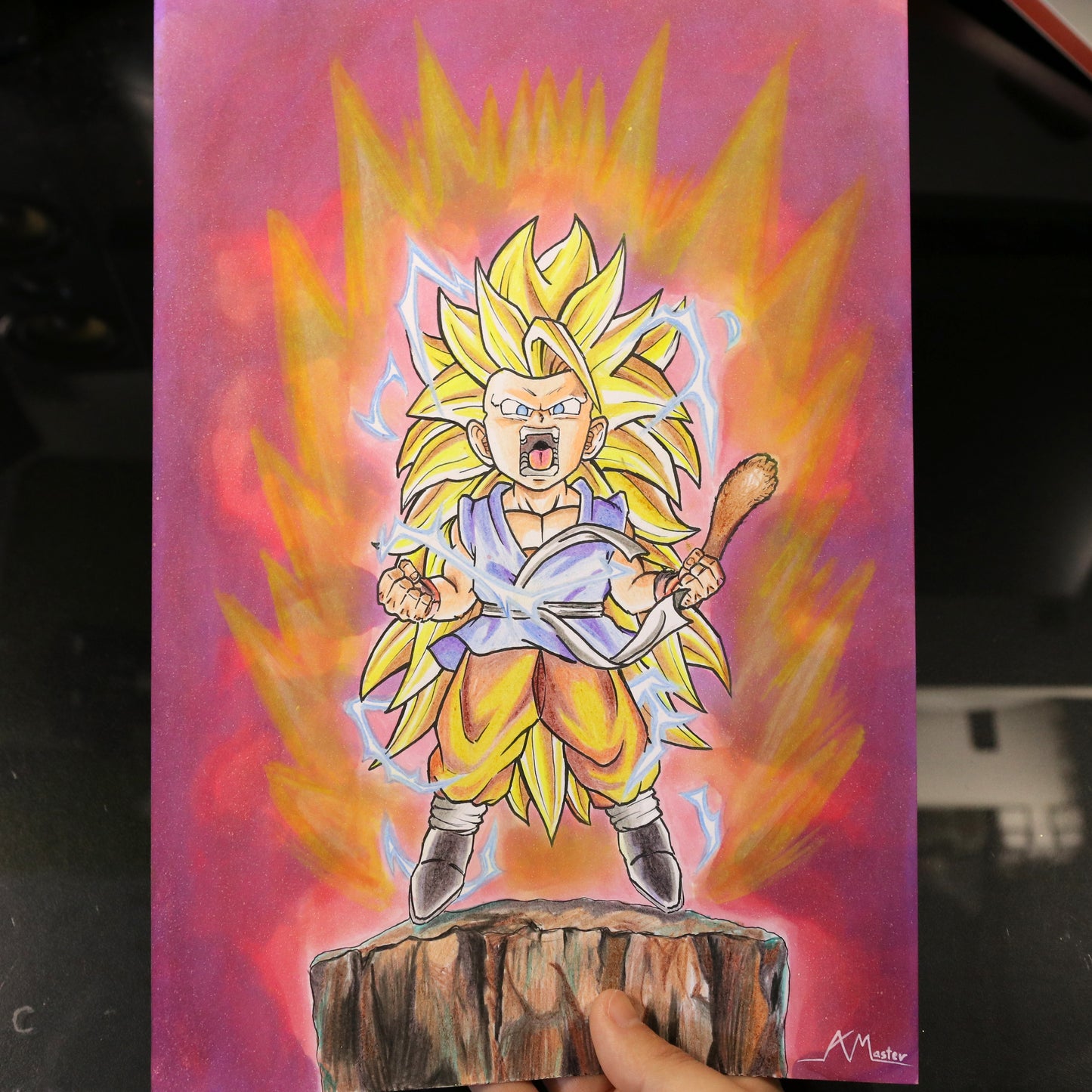 Dibujo original Goku Kid SSJ3