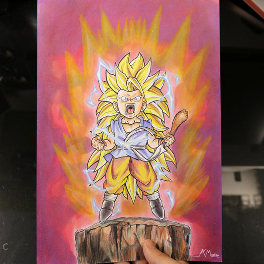 Dibujo original Goku Kid SSJ3