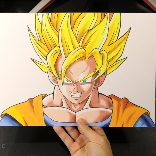 Dibujo original Goku Super Saiyan