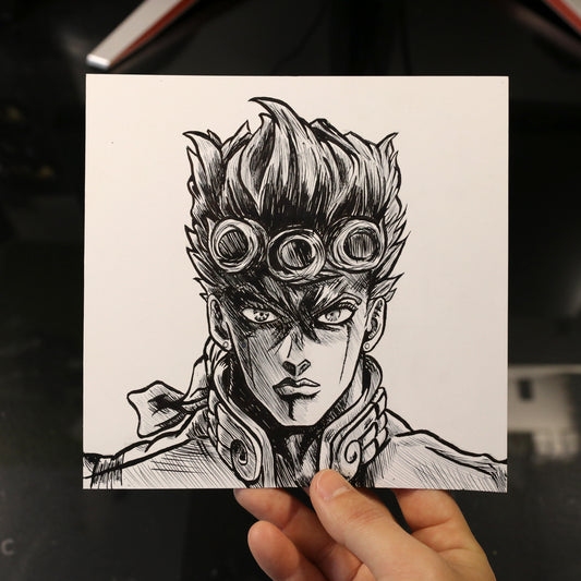 Dibujo original Giorno Giovanna
