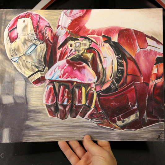 Dibujo original Iron Man realista