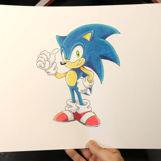 Dibujo original Sonic