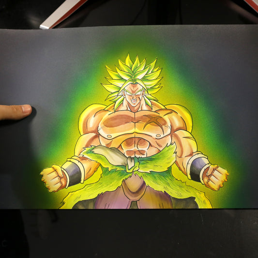 Dibujo original Broly Dragon Ball Super