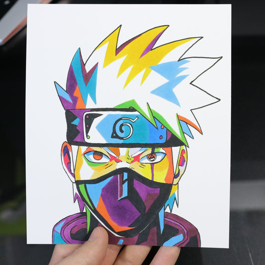 Print Kakashi estilo Pop Art