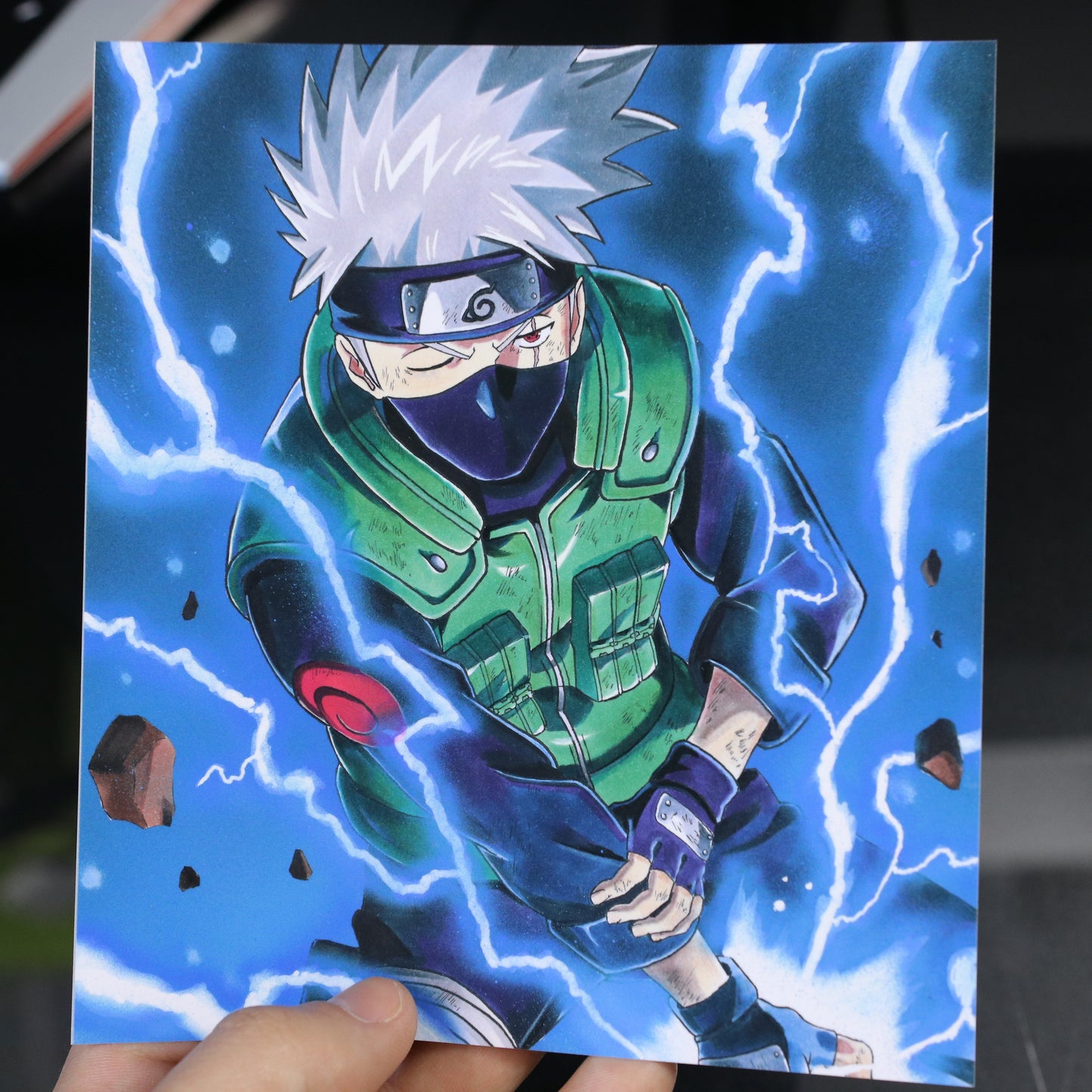 Print Kakashi con el chidori