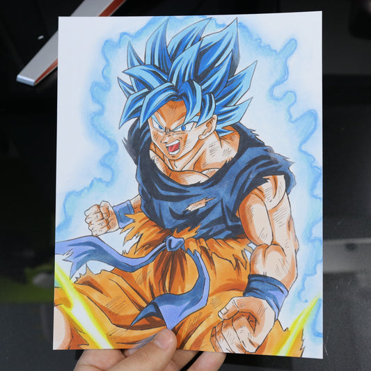 Print Goku SSJ Blue