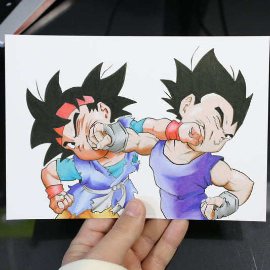 Print Goku vs Vegeta (Dragon Ball GT)