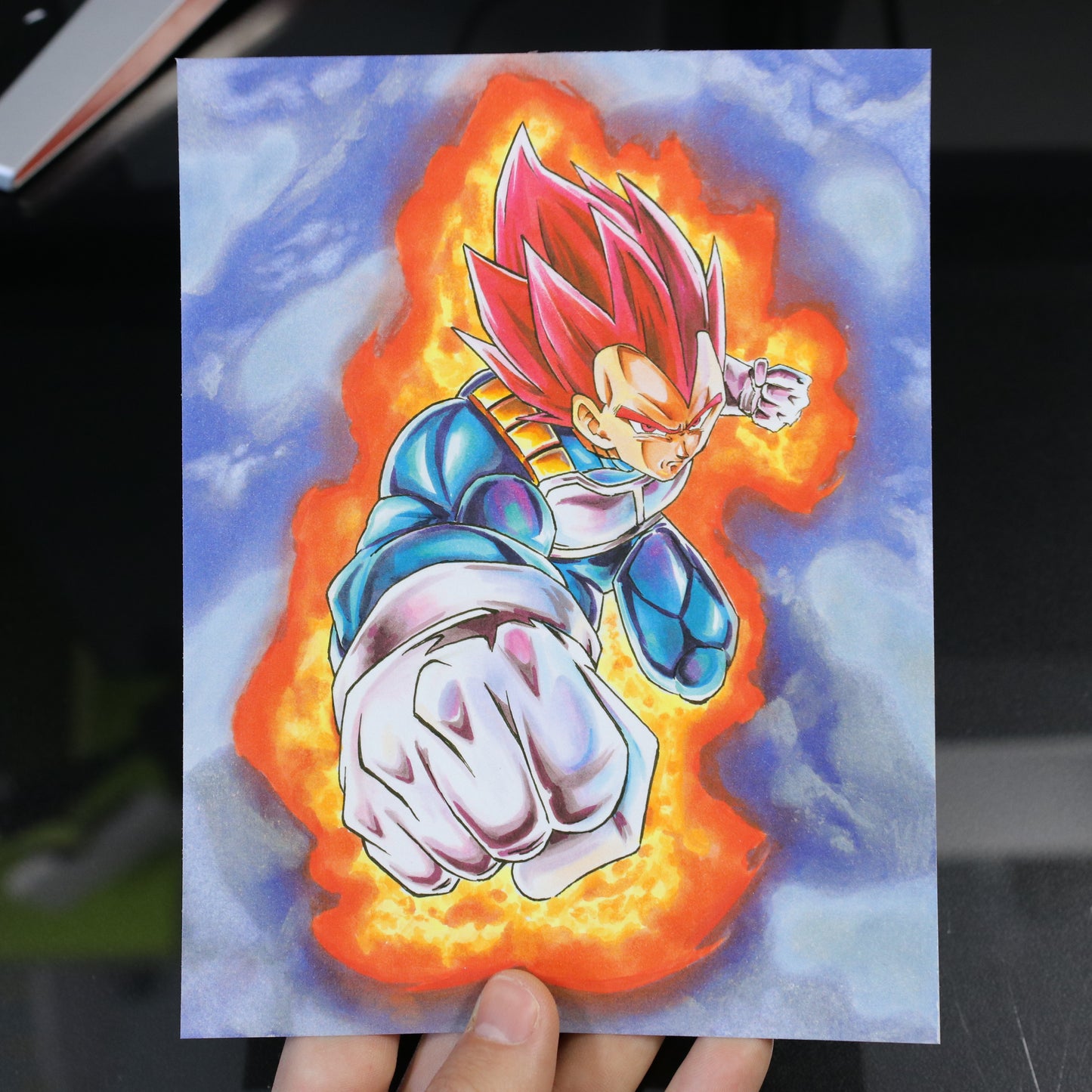 Print Vegeta SSJ God