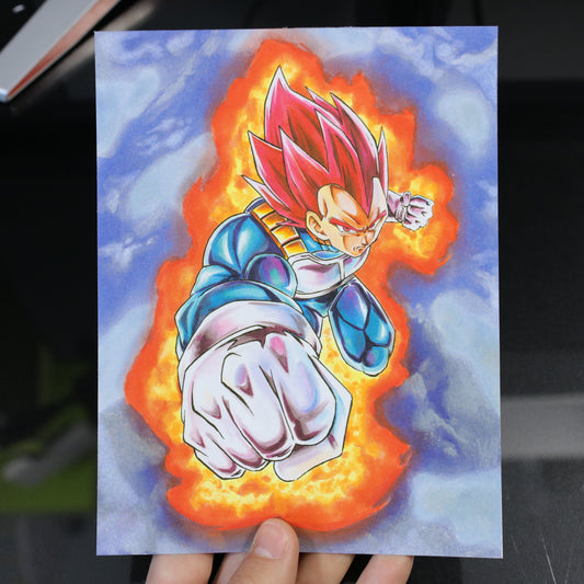 Print Vegeta SSJ God