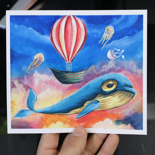Print Ballena Psicodélica