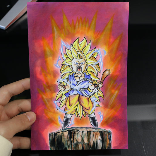 Print Kid Goku SSJ3