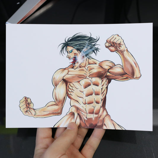 Print Eren Titan (Shingeki no Kyojin)