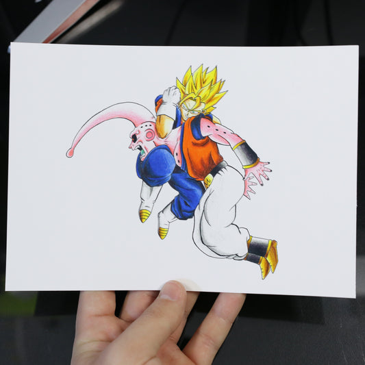Print Vegito SSJ vs Buu
