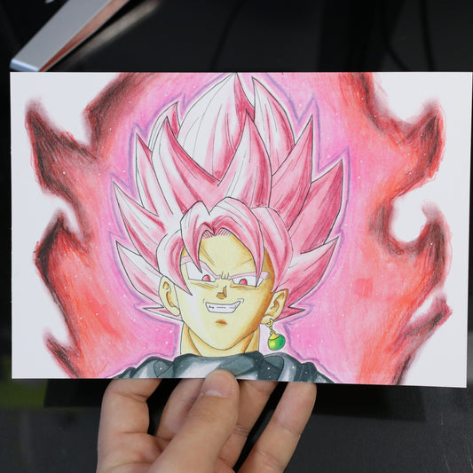 Print Goku Black Rose