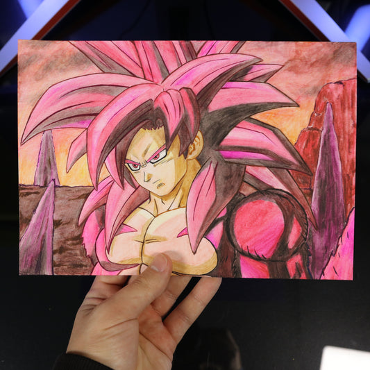 Dibujo original Goku SSJ4 Daima