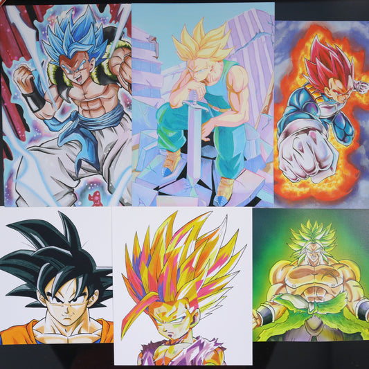 Colección Dragon Ball (6 Prints)