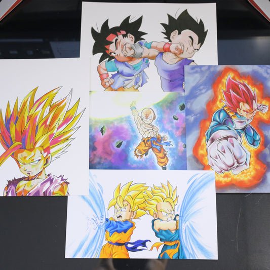 Colección Dragon Ball (5 Prints)