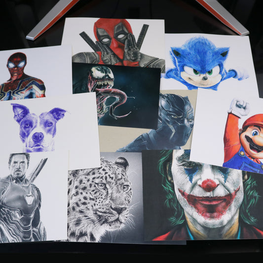 Colección dibujos realistas (10 Prints)