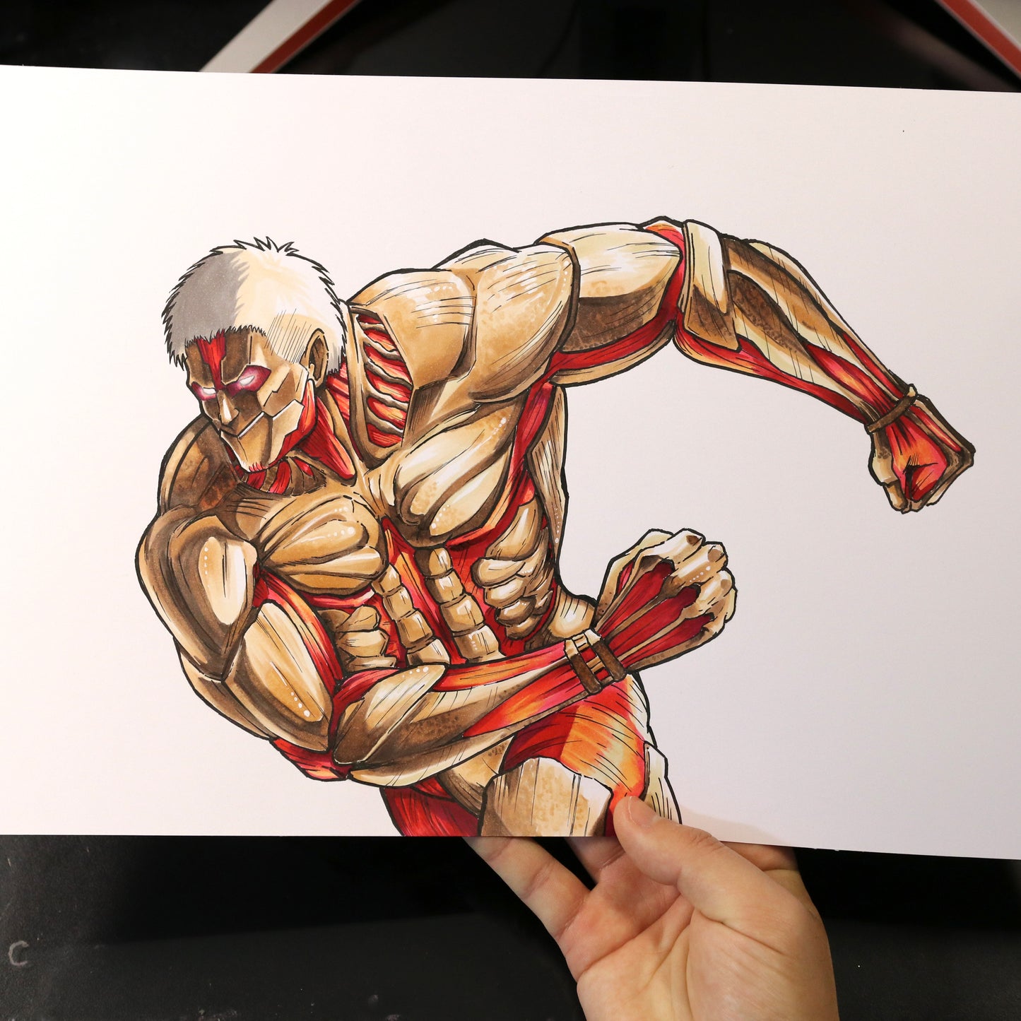 Dibujo original Titan acorazado