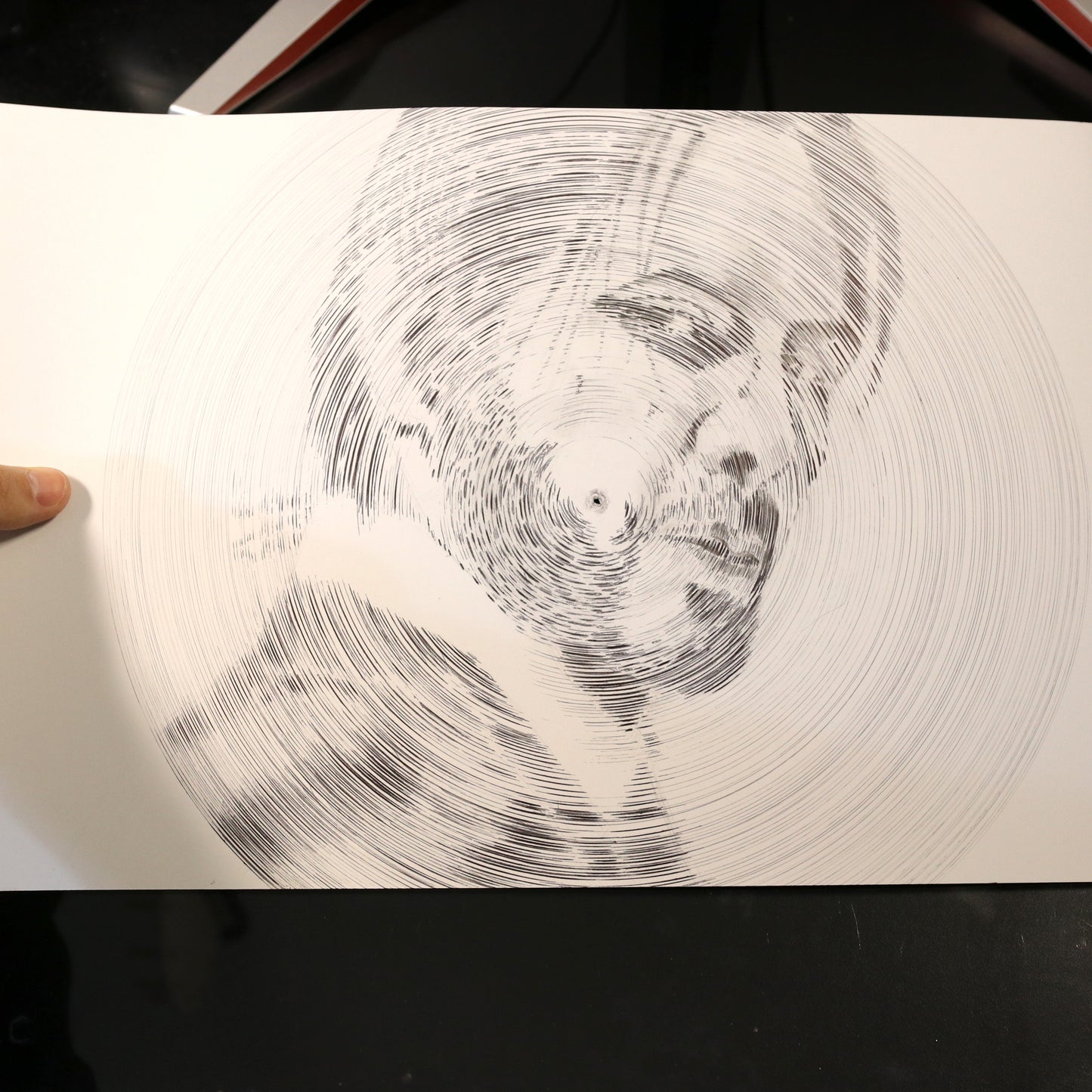 Dibujo original John Wick (compás)