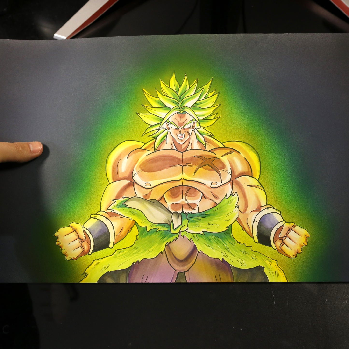 Dibujo original Broly Dragon Ball Super